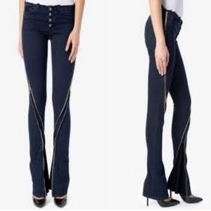 Hudson Lenny Zipper Skinny and Flare Jeans Size 24